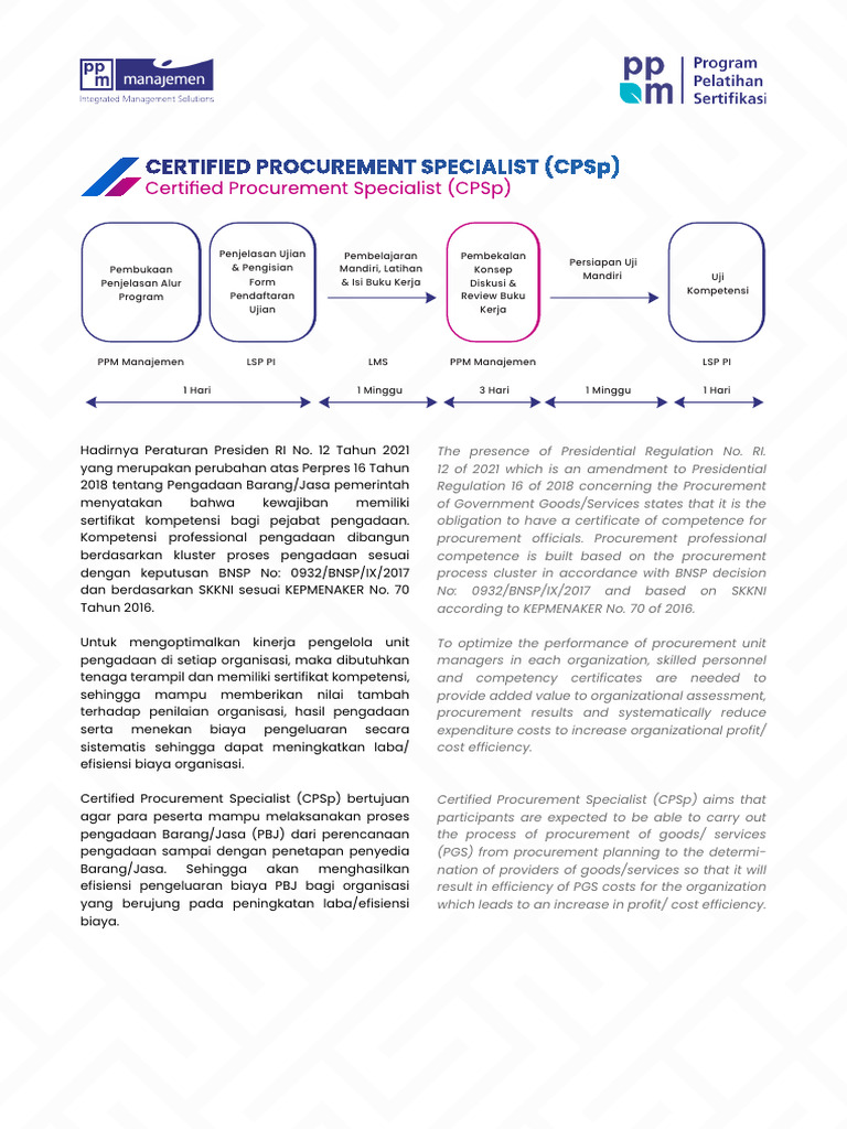 Certified Procurement Specialist (CPSP) | PDF