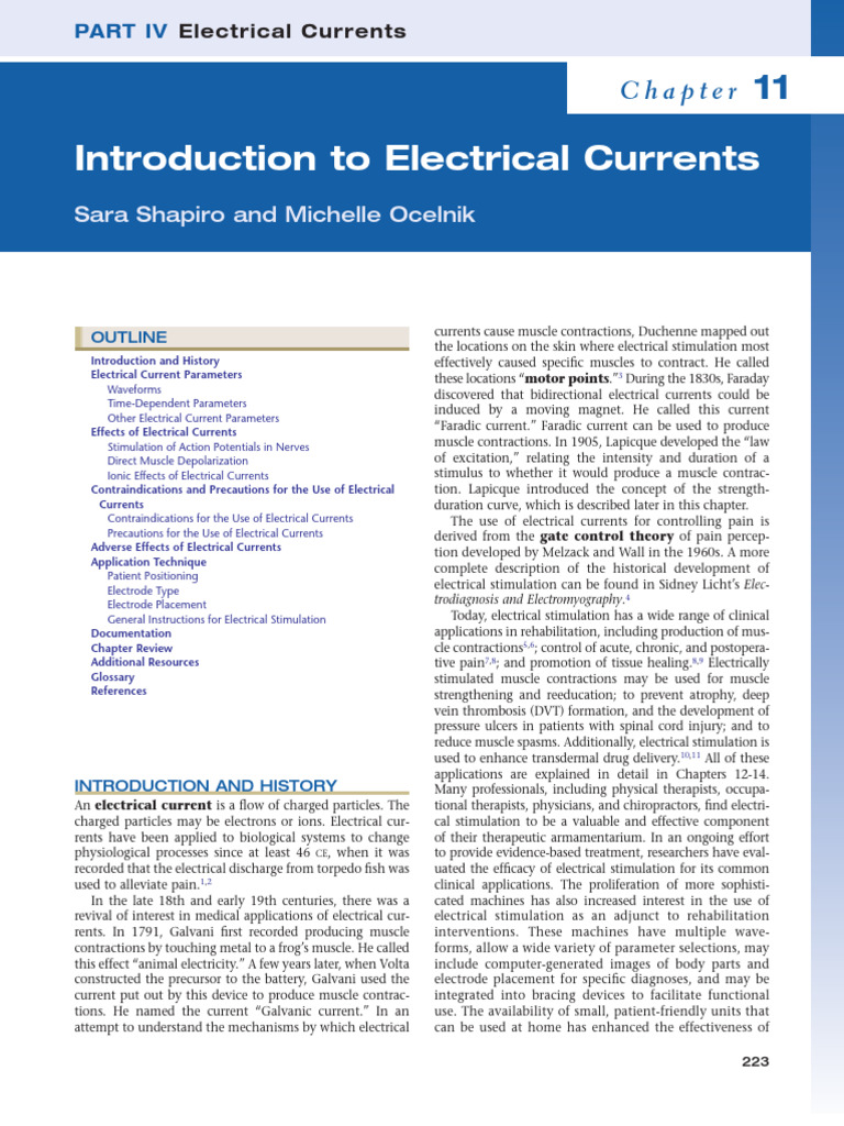 Understanding Electrical Currents in Therapy | PDF | Alternating ...