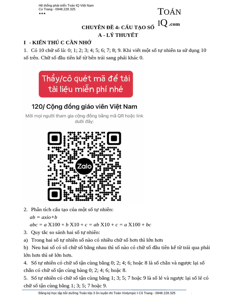 Chuyên Đề Toán 3- Kntt Mới | PDF
