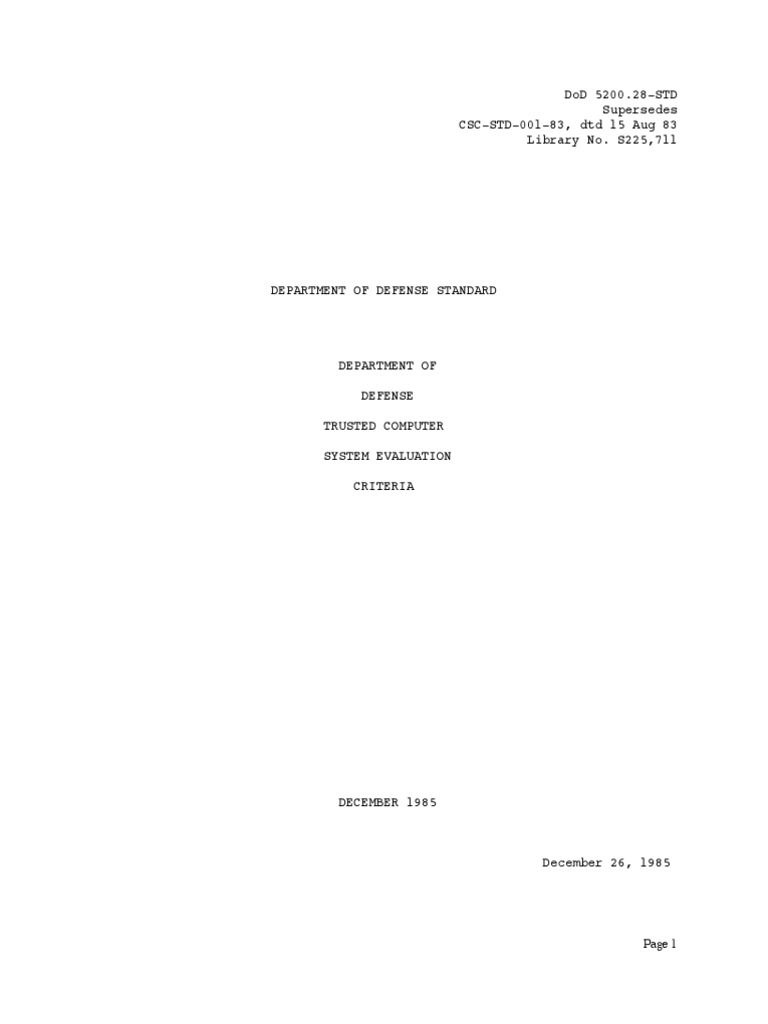 Dod 85 | PDF | Computer Security | Security