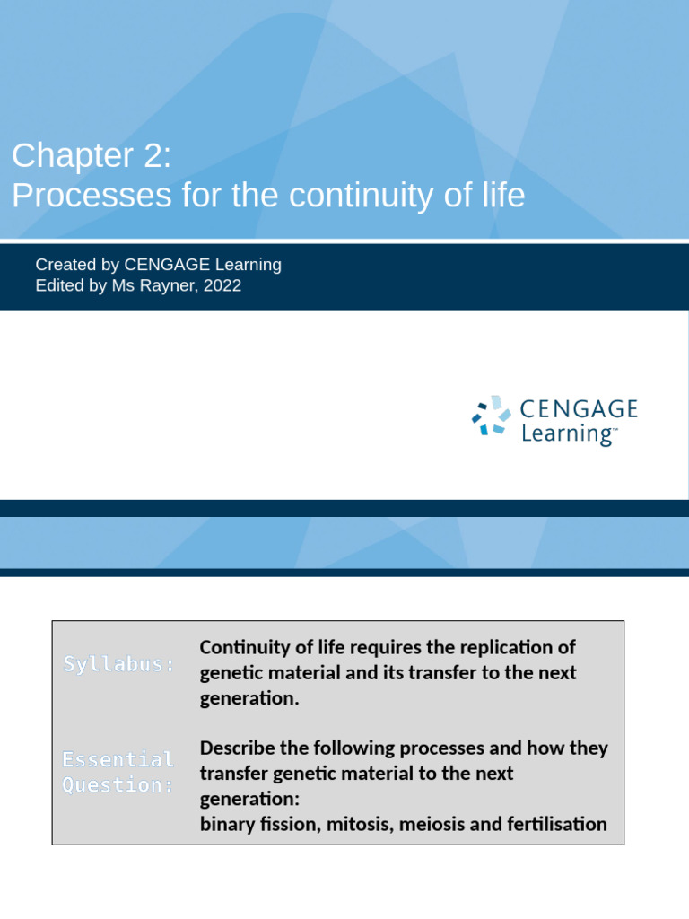Genetic Material Transfer Processes | PDF | Mitosis | Chromosome