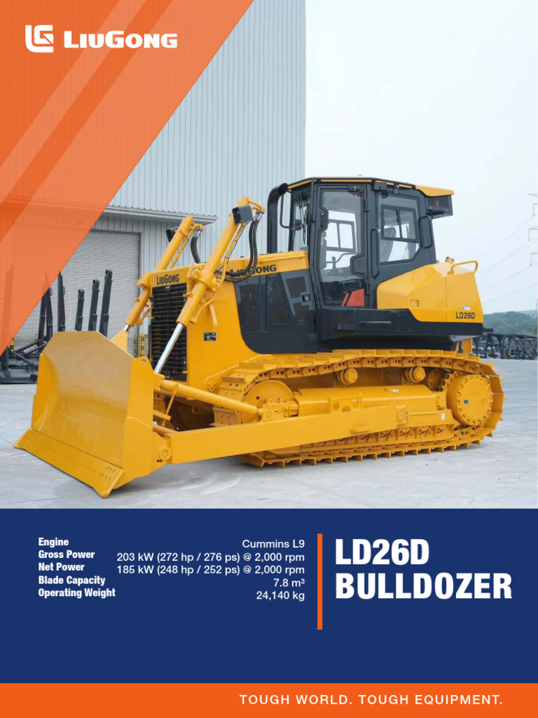 LiuGong Bulldozer LD26D (Tier 3) Cummins en | PDF | Horsepower | Engines
