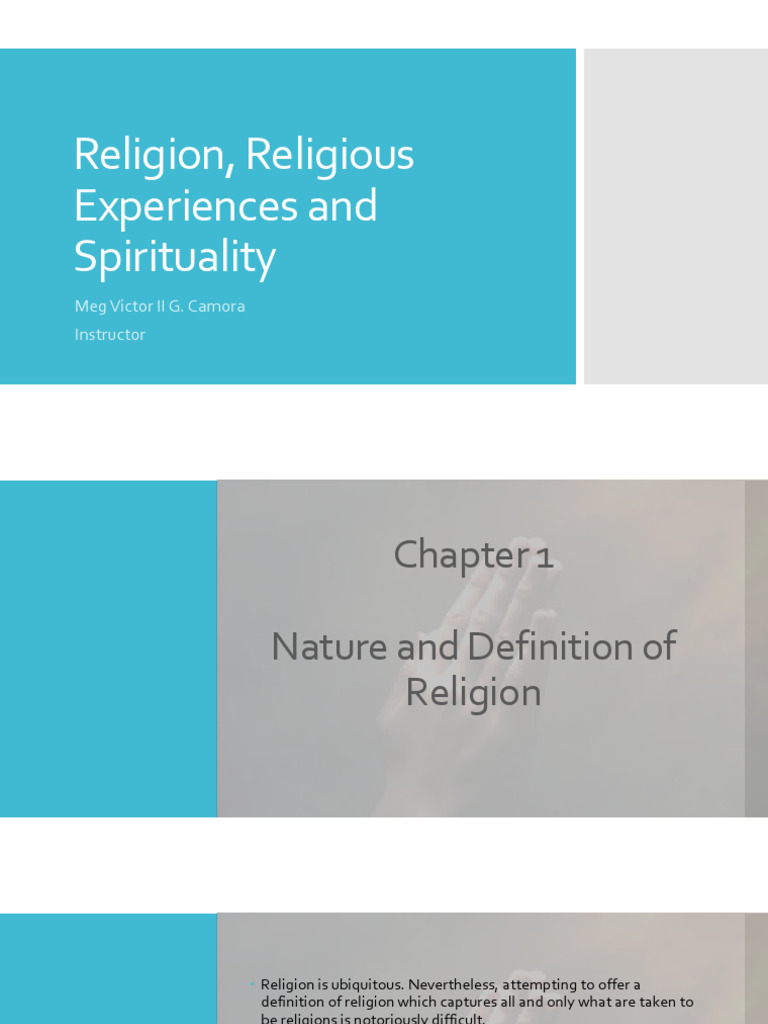 Nature and Definition of Religion | PDF | Monism | Pantheism