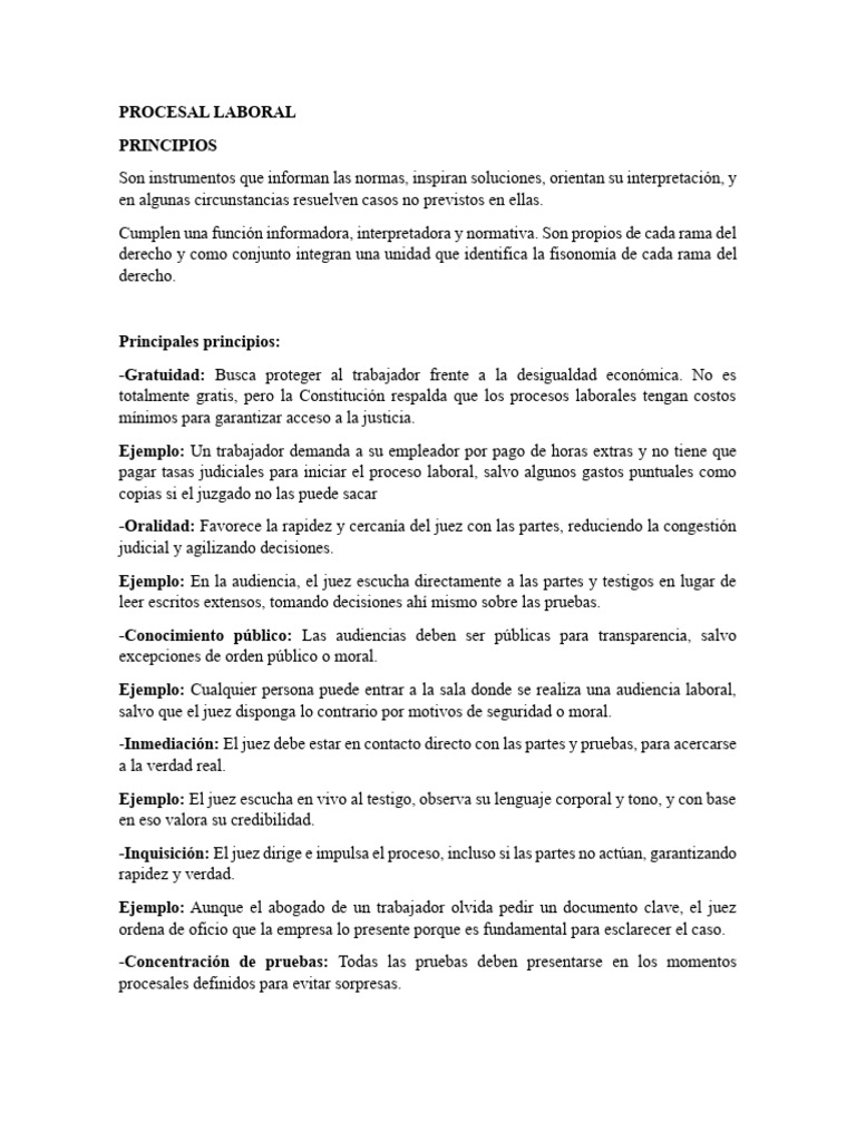 Procesal Laboral | PDF | Derecho laboral | Ley procesal