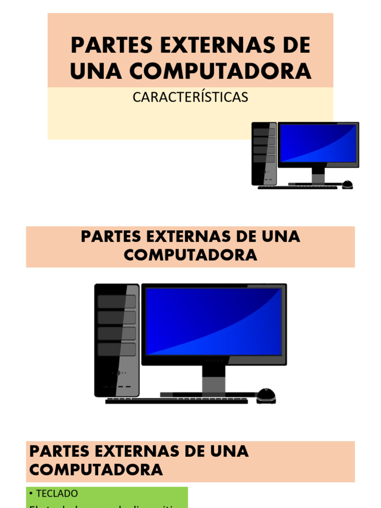 Partes Externas de una Computadora | PDF