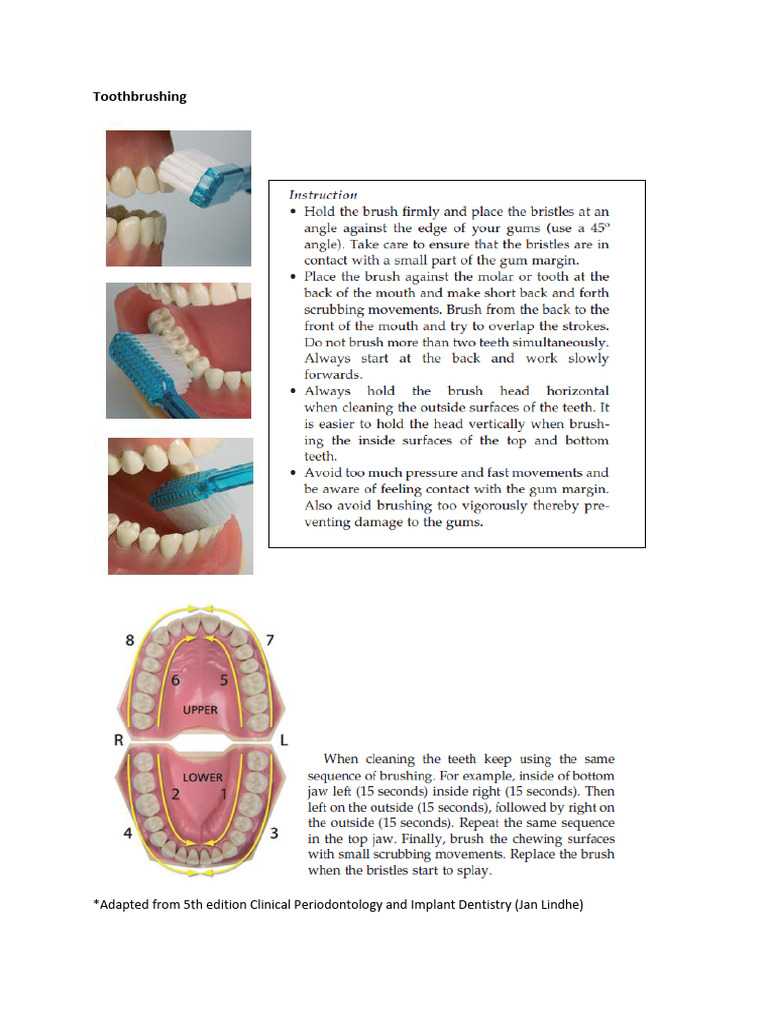 Effective Toothbrushing Techniques | PDF