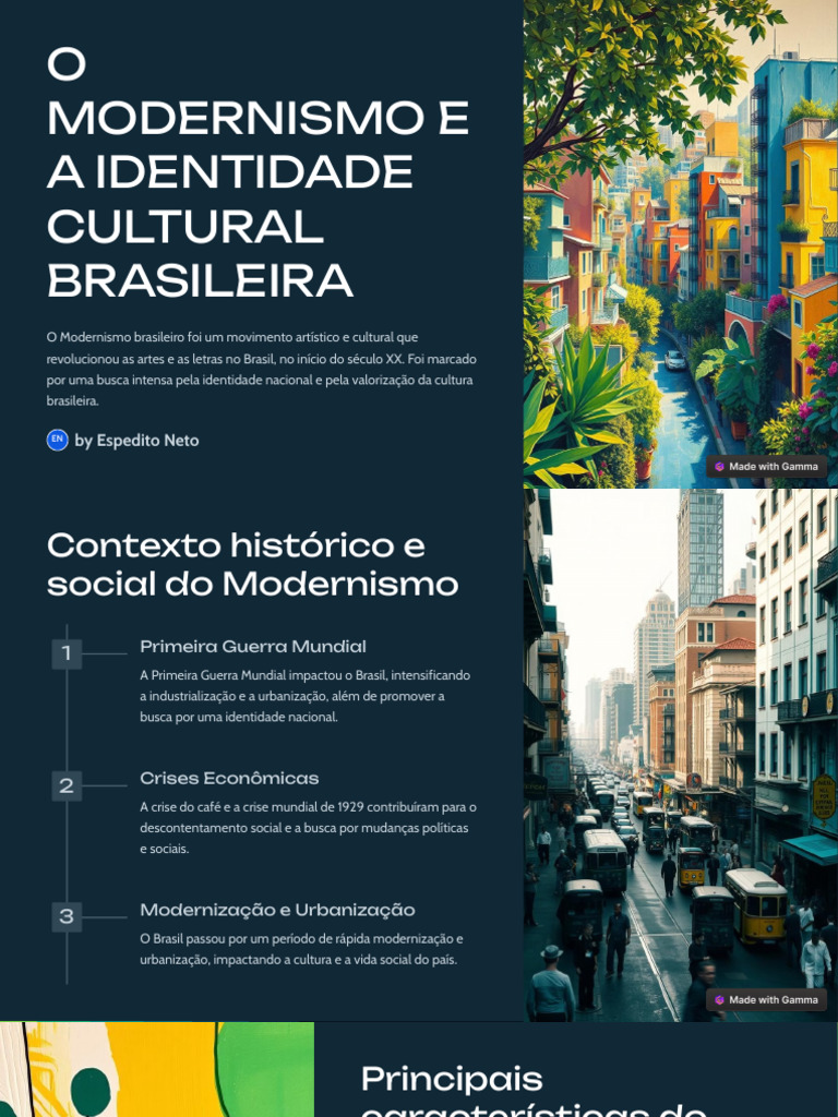 Modernismo e Identidade Cultural Brasileira | PDF | Modernismo | Brasil