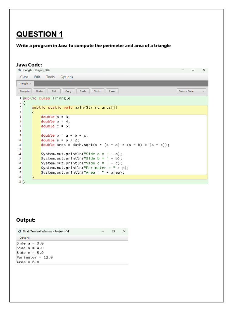 Java Programs for Basic Calculations | PDF