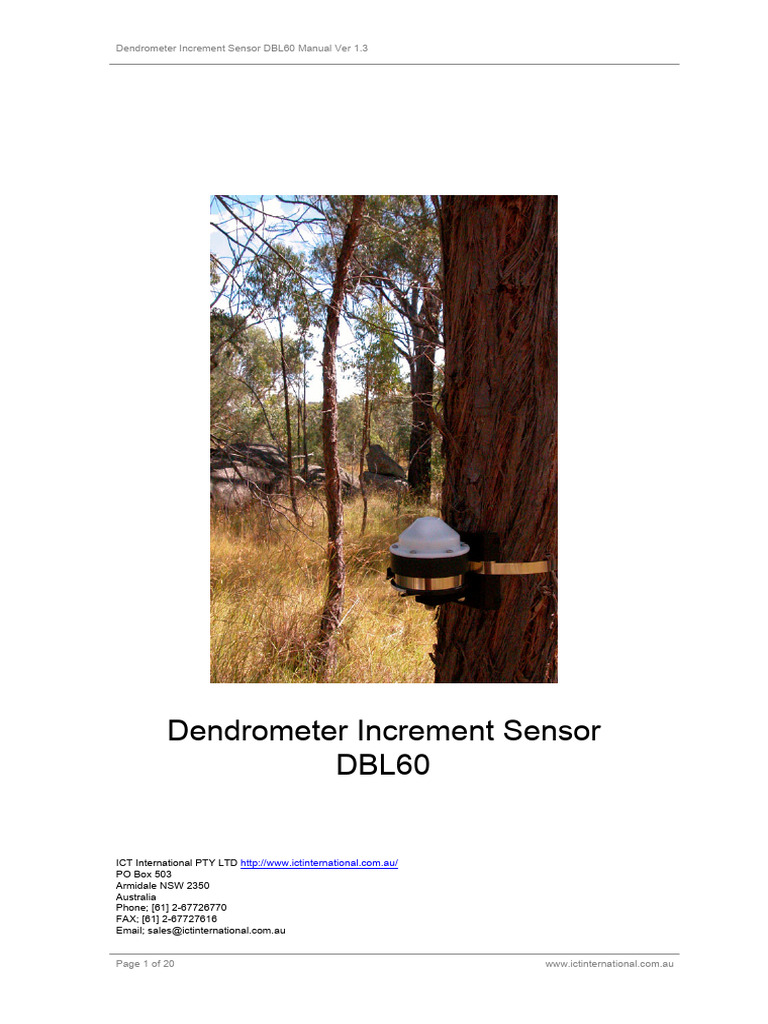 DBL60 Dendrometer Sensor Manual | PDF | Computer File | Usb