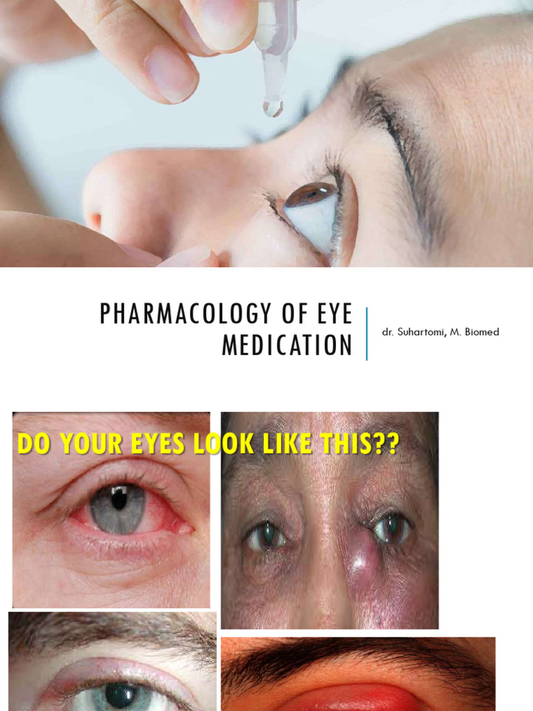 Pharmacology of Eye Medications Explained | PDF | Medical Specialties