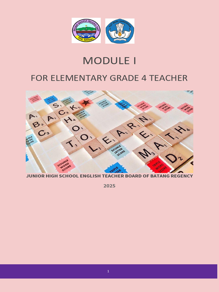 English Teaching Module for Grade 4 | PDF | Verb | Grammatical Tense