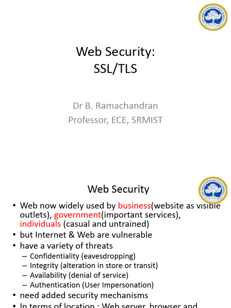 Unit 4 - Class 7-8 - SSL-TLS | PDF | Transport Layer Security ...