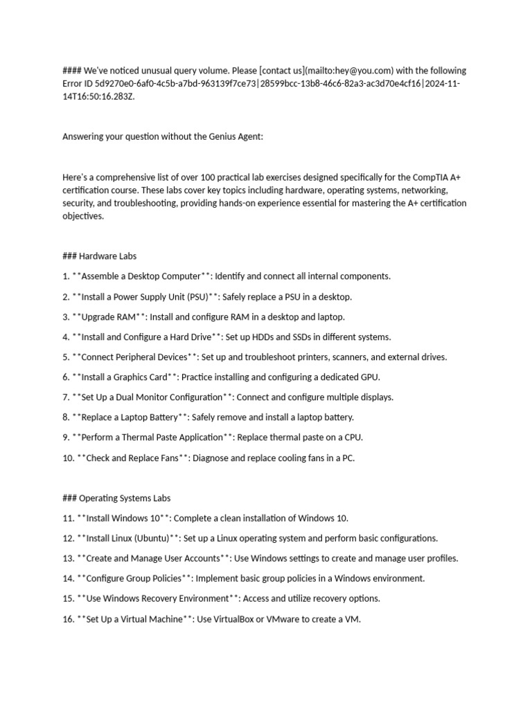 A+ Practicals | PDF | Cloud Computing | Laptop