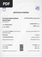 Takamul Certificate | PDF