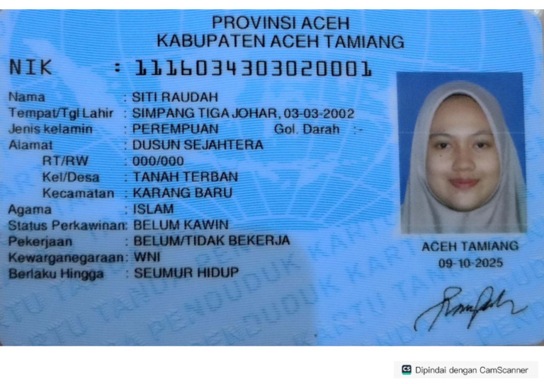 KTP - Siti Raudah | PDF