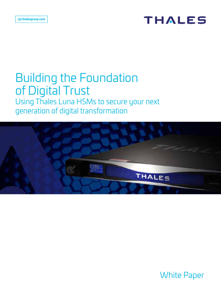 Foundation of Digital Trust White Paper 2 | PDF | Cloud Computing | Security