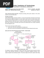 OTEC Systems: Open vs Closed Cycle | PDF | Gases | Energy Conversion