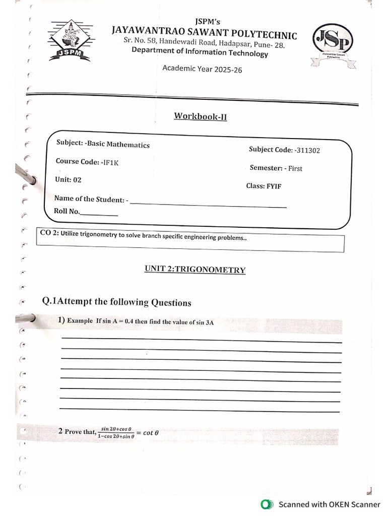 BMS Workbook 4 | PDF