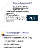 Housekeeping I