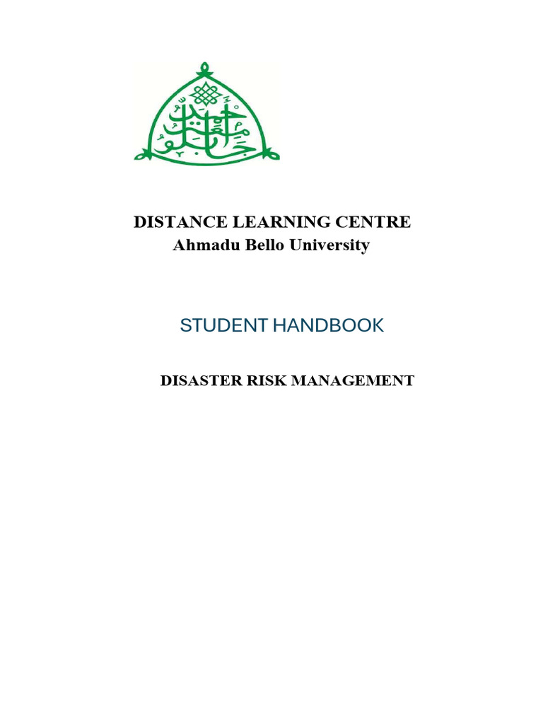 Masters in Disaster Risk Management Courses | PDF | Emergency ...