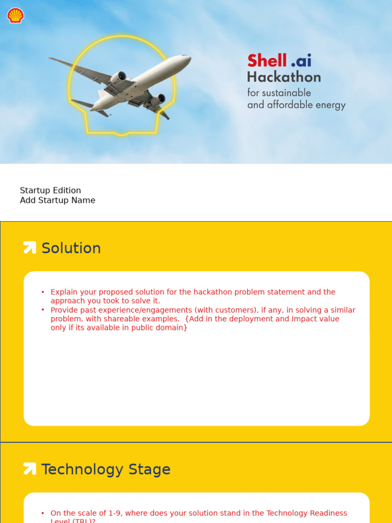 Shell AI Hackathon 2025 Submission Guide | PDF | Startup Company ...