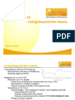 Budget 2012-13 - Living Beyond The Means: March 2012