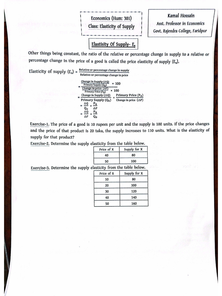 Demand Supply and Market Equilibrium | PDF