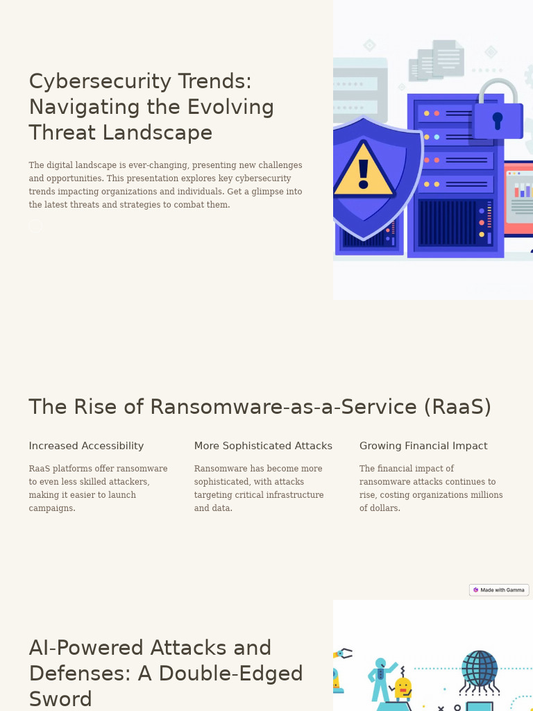 Cybersecurity Trends Navigating The Evolving Threat Landscape | PDF ...