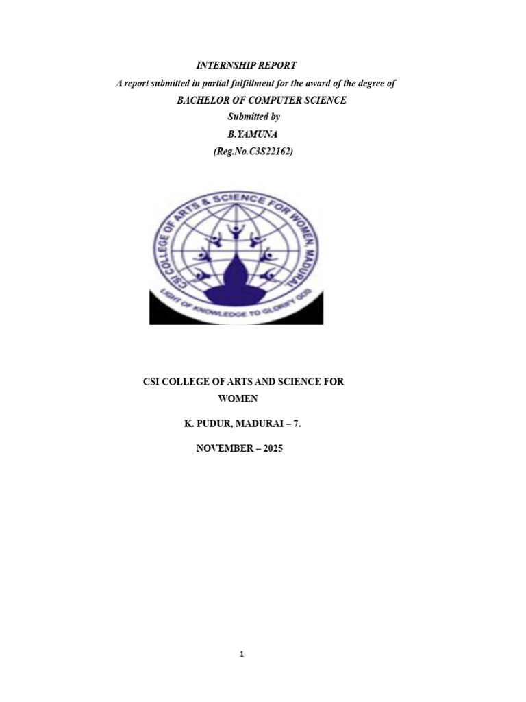Internship Report on Python Programming | PDF | Machine Learning | Deep ...