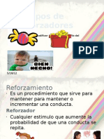 Tipos de reforzadores: positivo, negativo, primario, secundario y más