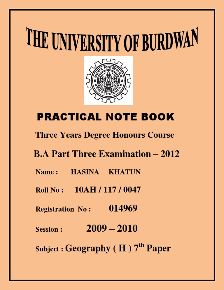Practical Note Book PDF