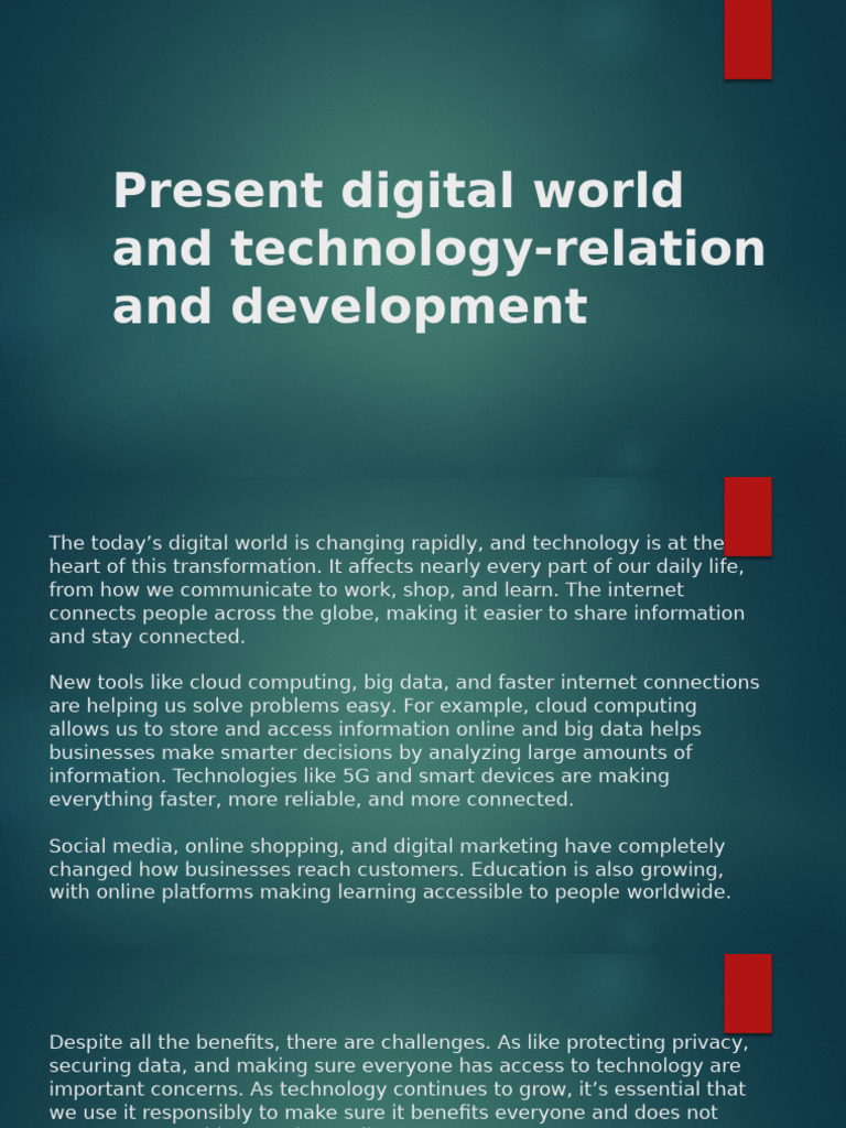 Present Digital World | PDF