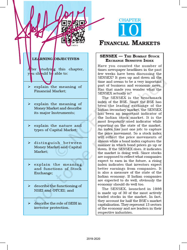 Understanding SENSEX and Financial Markets | PDF | Finance & Money ...