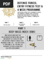 ADF Fitness Standards: BMI Requirements | PDF | Physical Fitness ...
