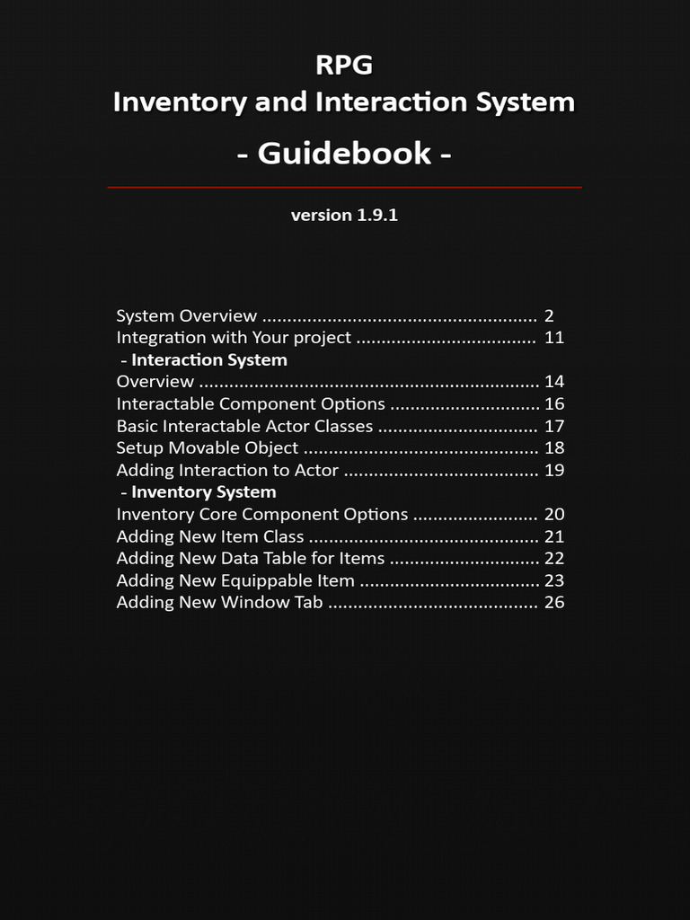 RPG Inventory and Interaction Guide | PDF | Computer Programming ...