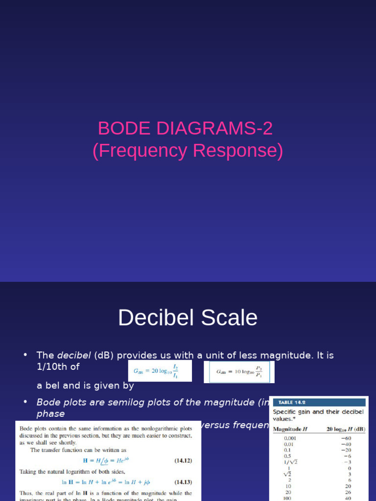Bode Diagrams and Frequency Response | PDF | Electrical Impedance ...