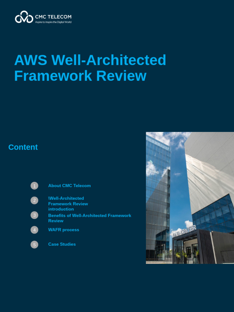 CMC Telecom's AWS Framework Review | PDF | Amazon Web Services | Cloud ...