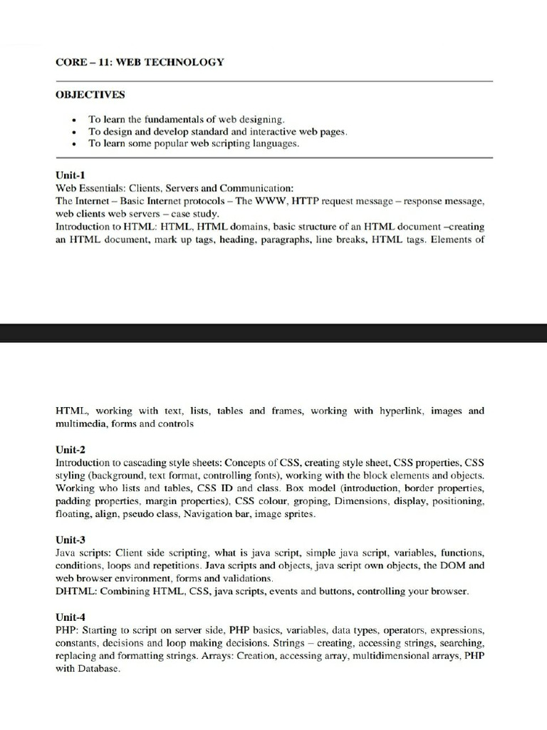 Web Technology | PDF