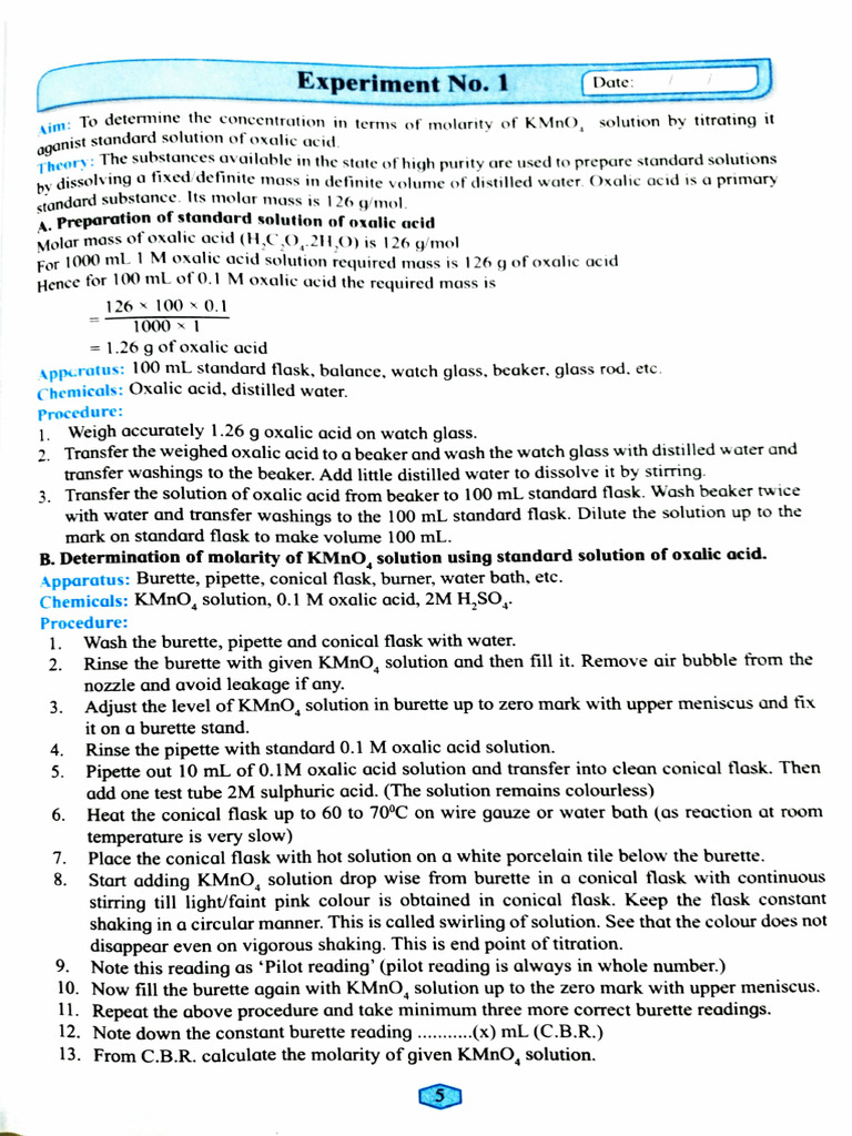 Chem Journal 12th HSC | PDF