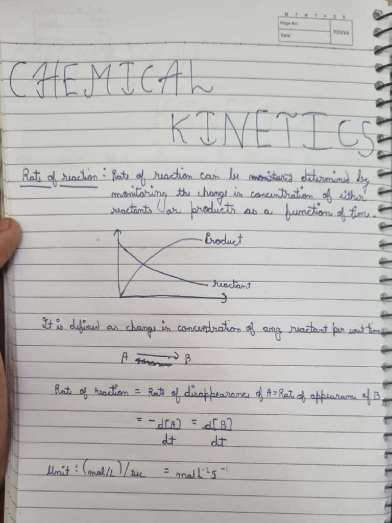 Chemical Kinetics Notes + Question - Compressed | PDF