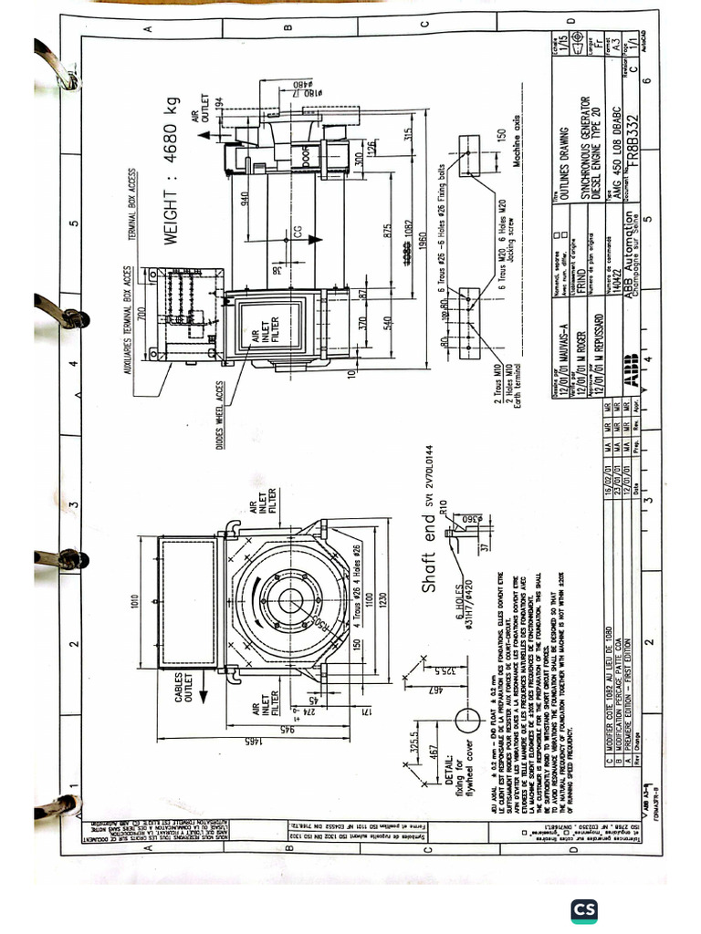 AE Alternator Dimensions From Manual | PDF
