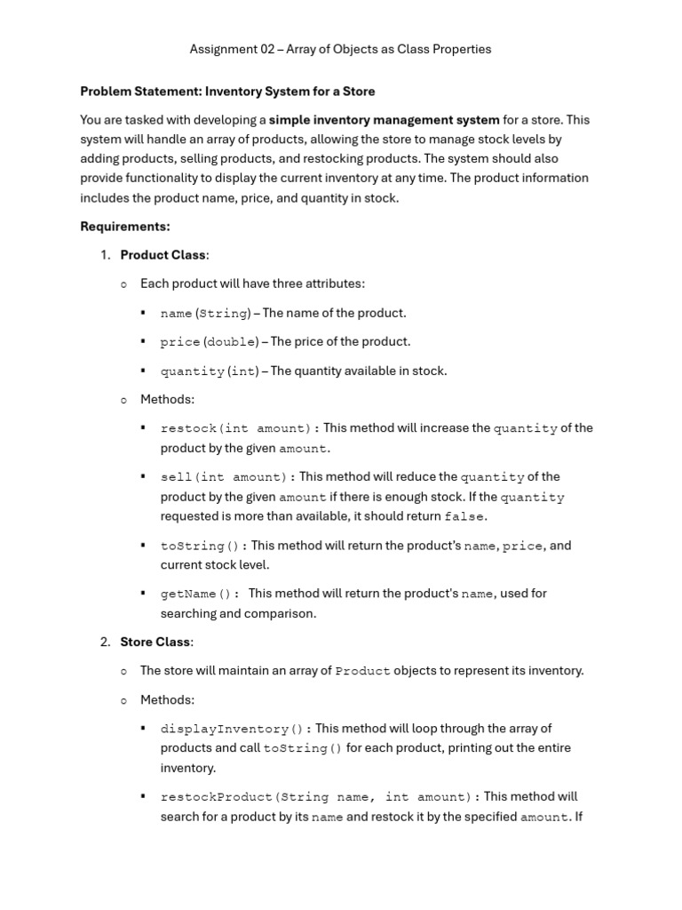 Inventory Management System Design | PDF | Inventory | Computer Programming