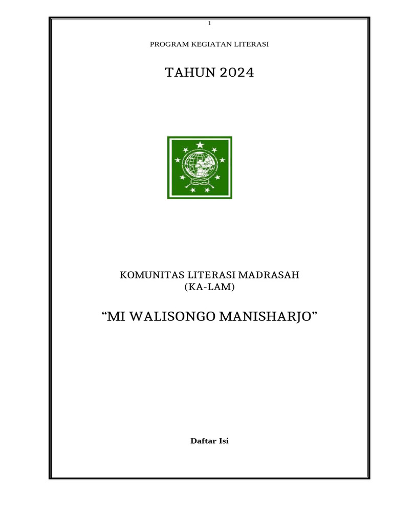 Program Literasi Madrasah 2024 | PDF