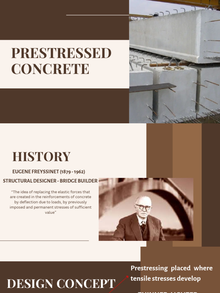 History and Benefits of Prestressed Concrete | PDF | Prestressed ...