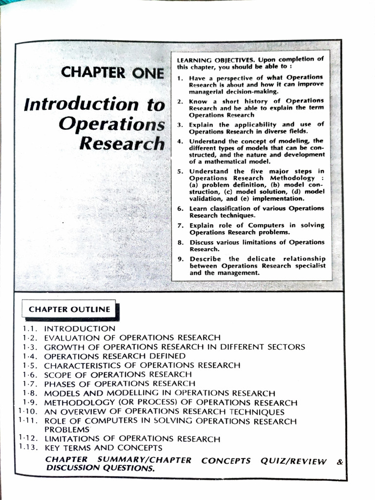 Introduction to Operations Research | PDF | Operations Research ...