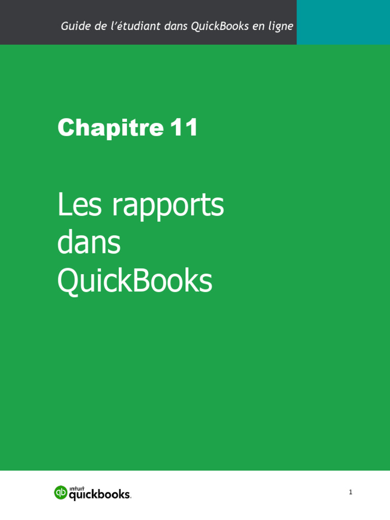 Rapports essentiels dans QuickBooks en ligne | PDF | Facture | Bilan ...