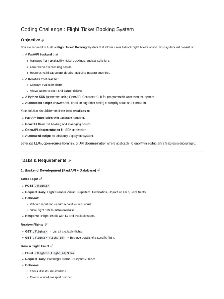 SD-Coding Challenge - Flight Ticket Booking System-050525-102537 | PDF ...