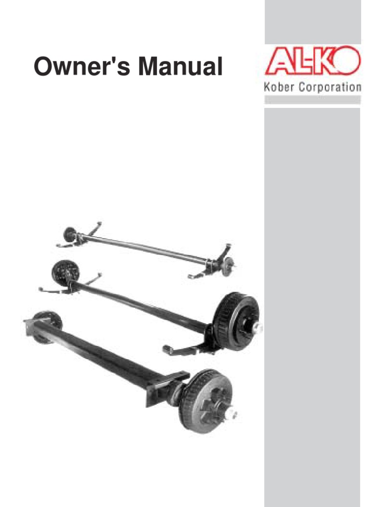 Alko Rubber Axle PDF Trailer (Vehicle) Brake