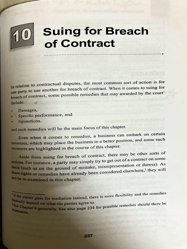 Breach of Contract | PDF