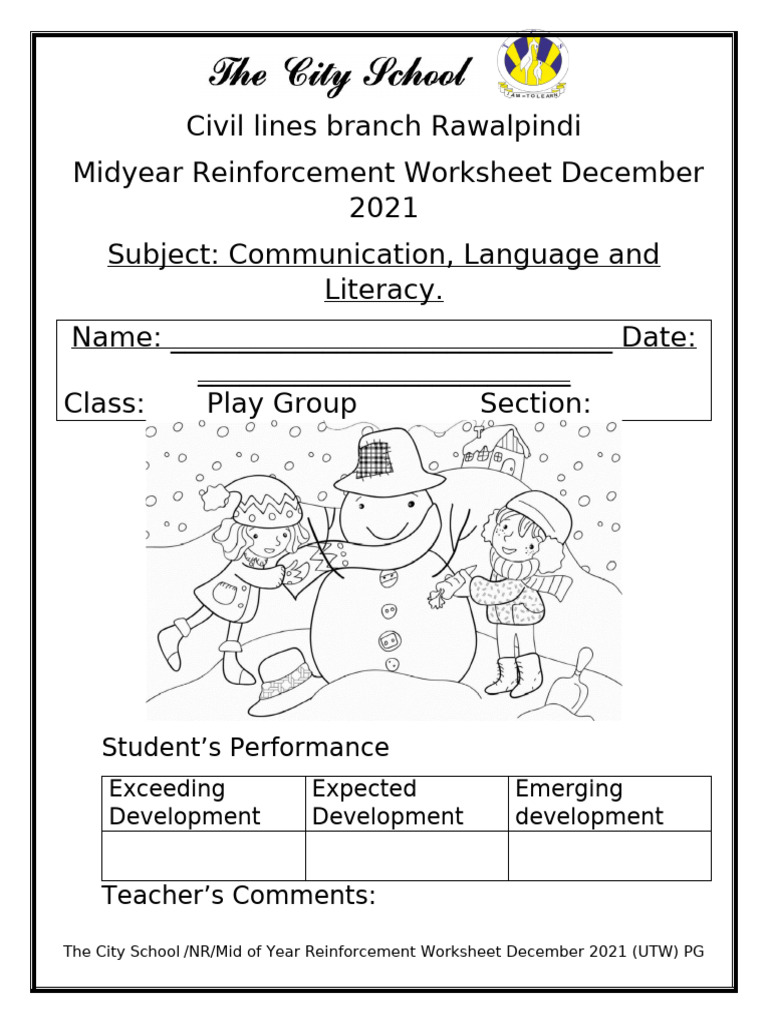 1st Term Assessment Final PG | PDF